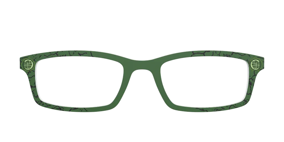 Pair Eyewear Collabs Hulk Smash top occhiali verde HU1