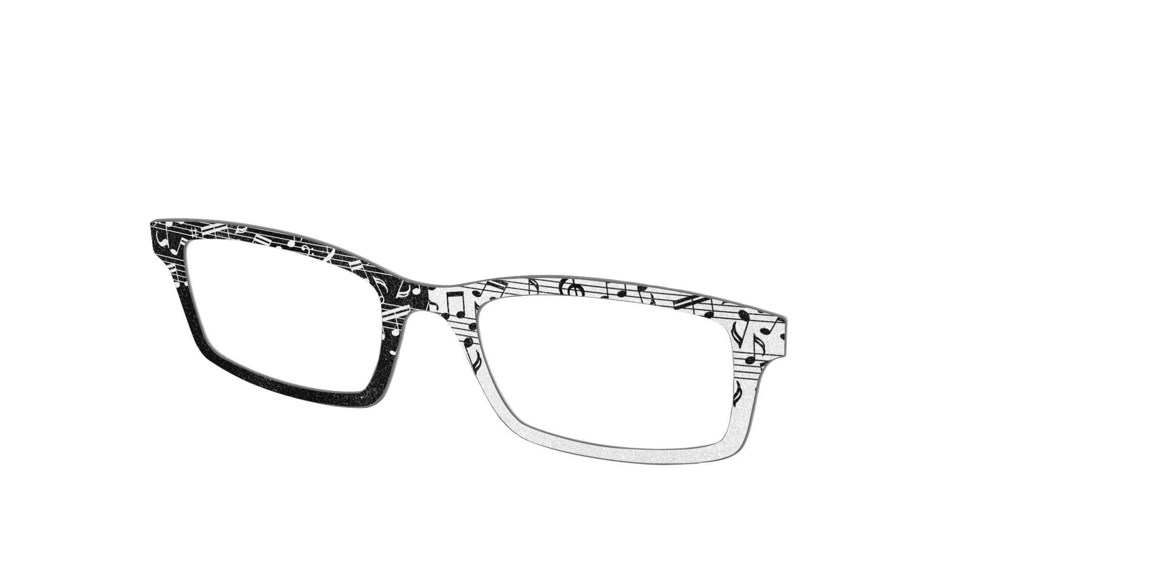 Pair Eyewear Design Tops Musical Shimmer Split top glitter