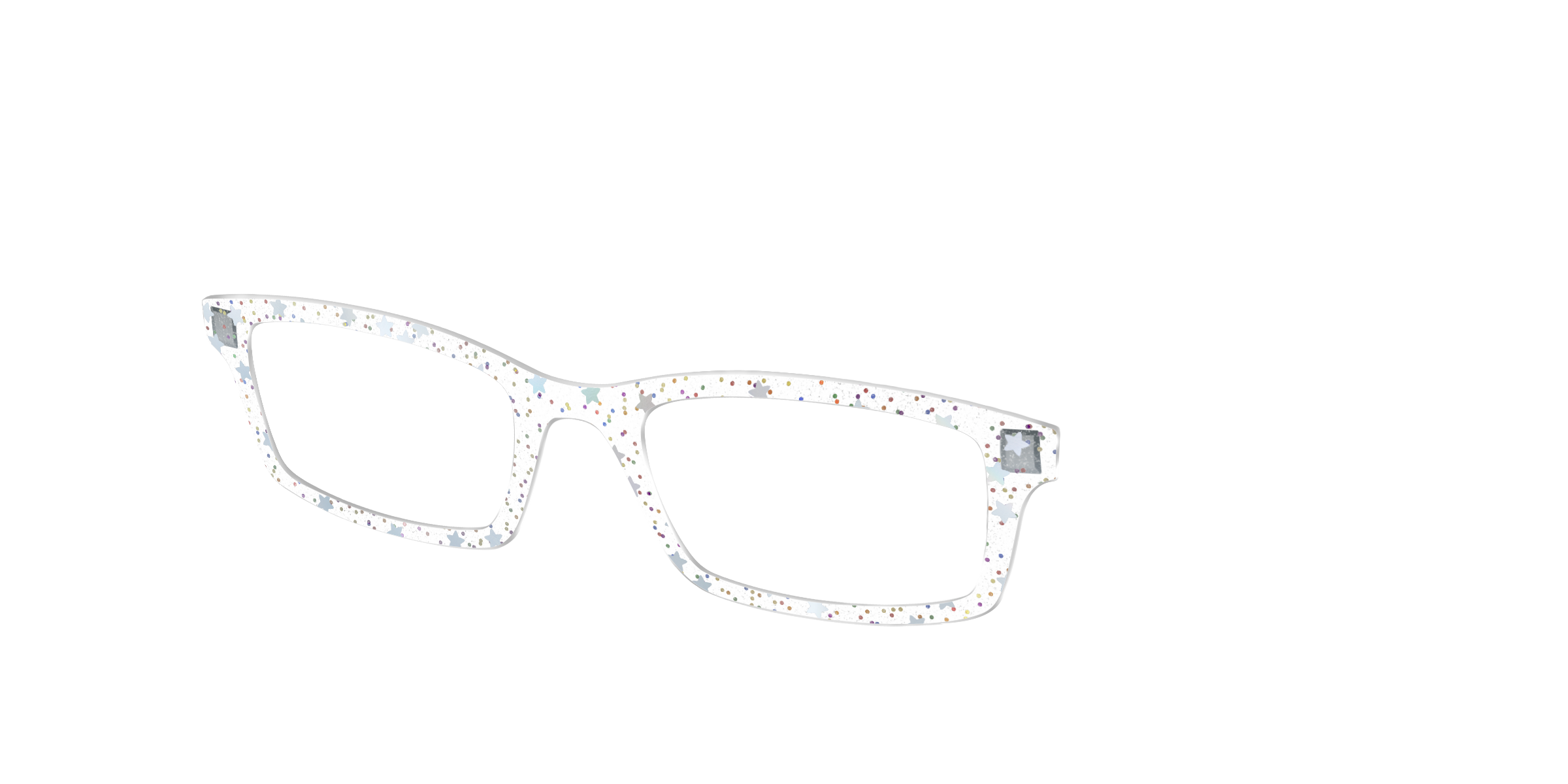 Pair Eyewear Design Tops Star Glitter Crystal Topper Cedro