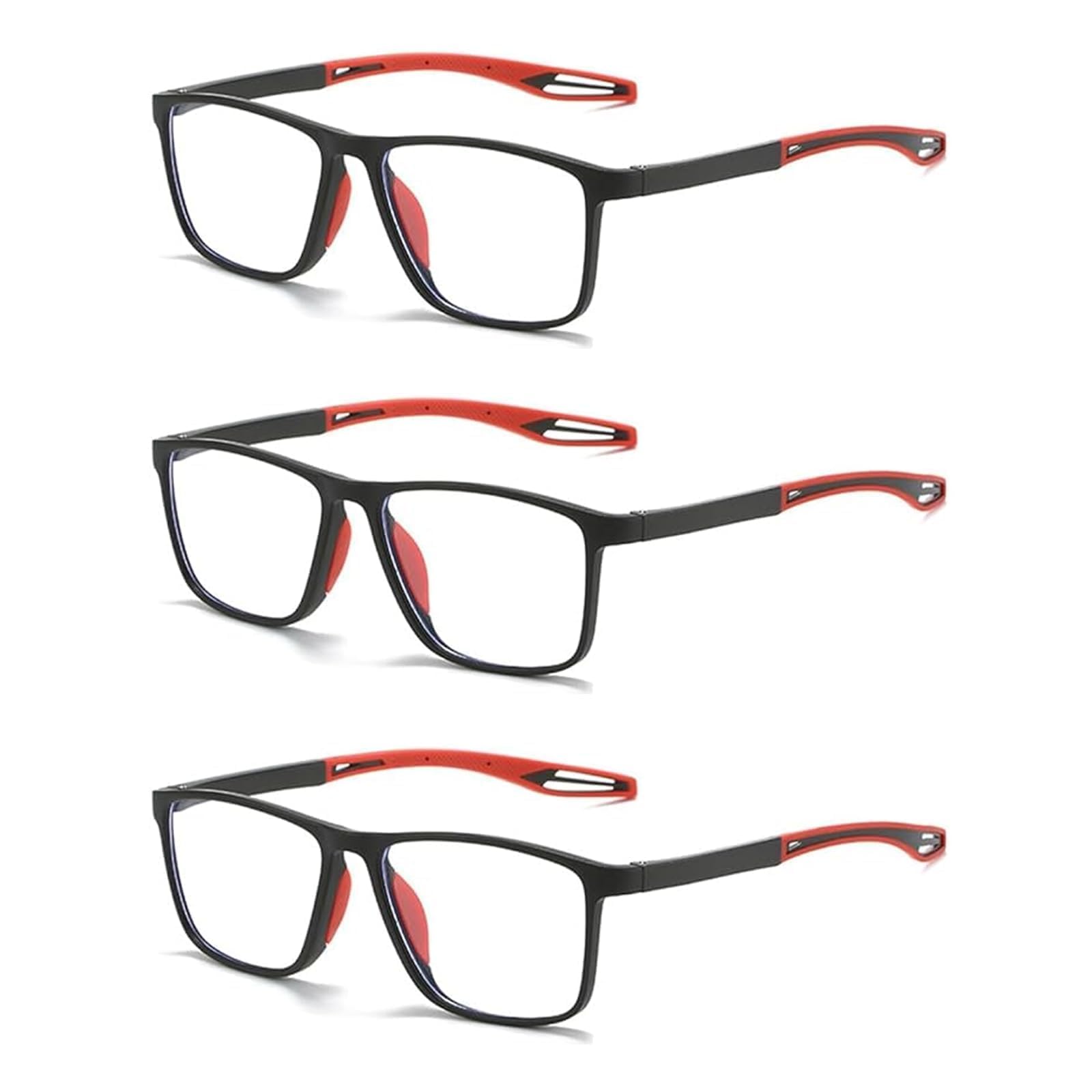 Hubeye TR90 Sports Occhiali Lettura 2,0 Quadrati 3 Paia Anti Blu
