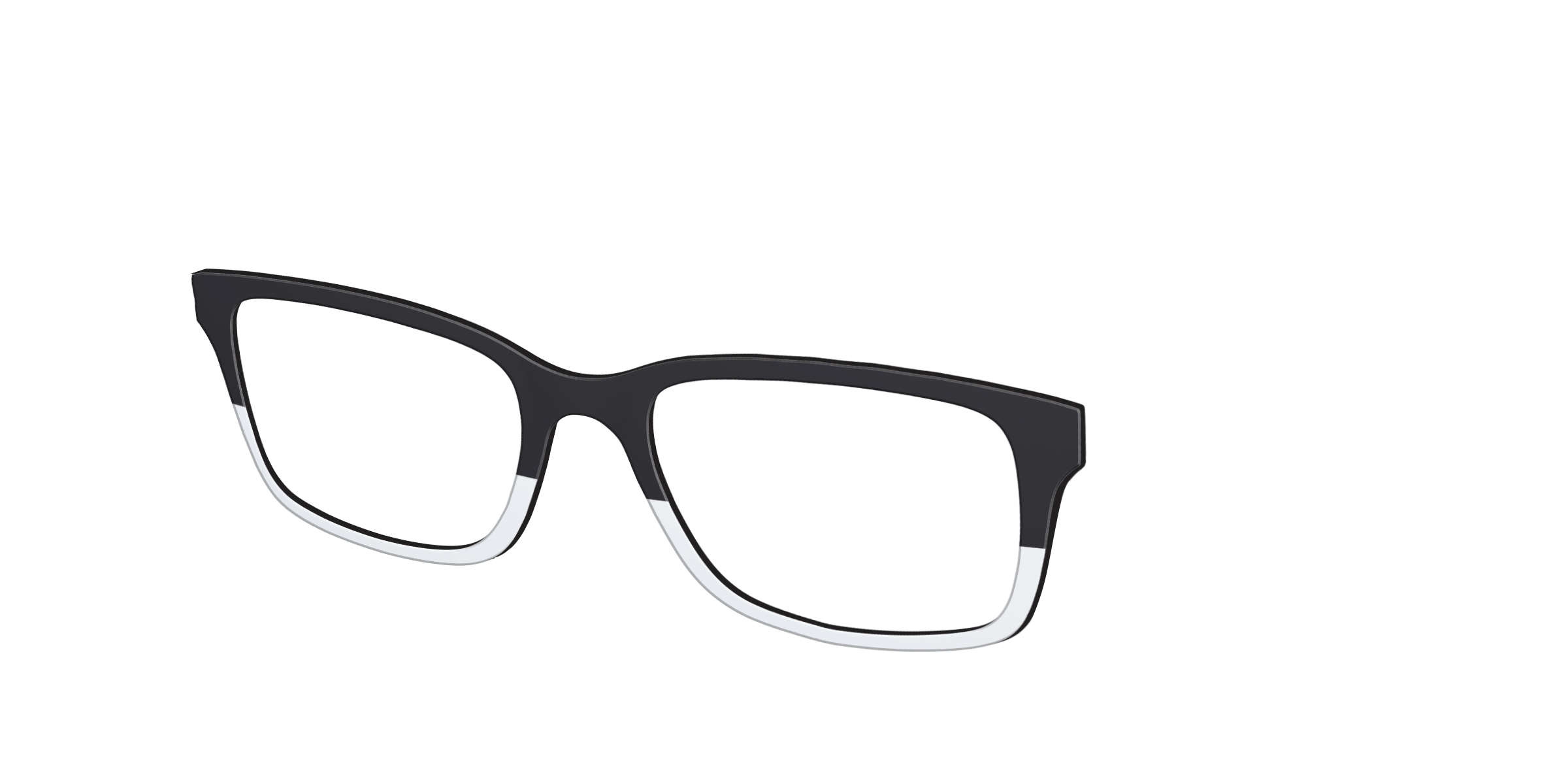 Pair Eyewear Solid Tops Black and White top occhiali 023 nero