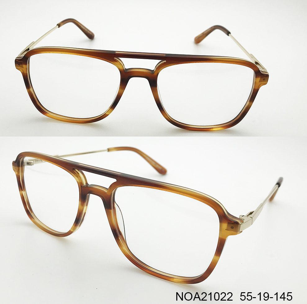 Ouyuan NOA21022 montatura occhiali tartarugata XL uomo