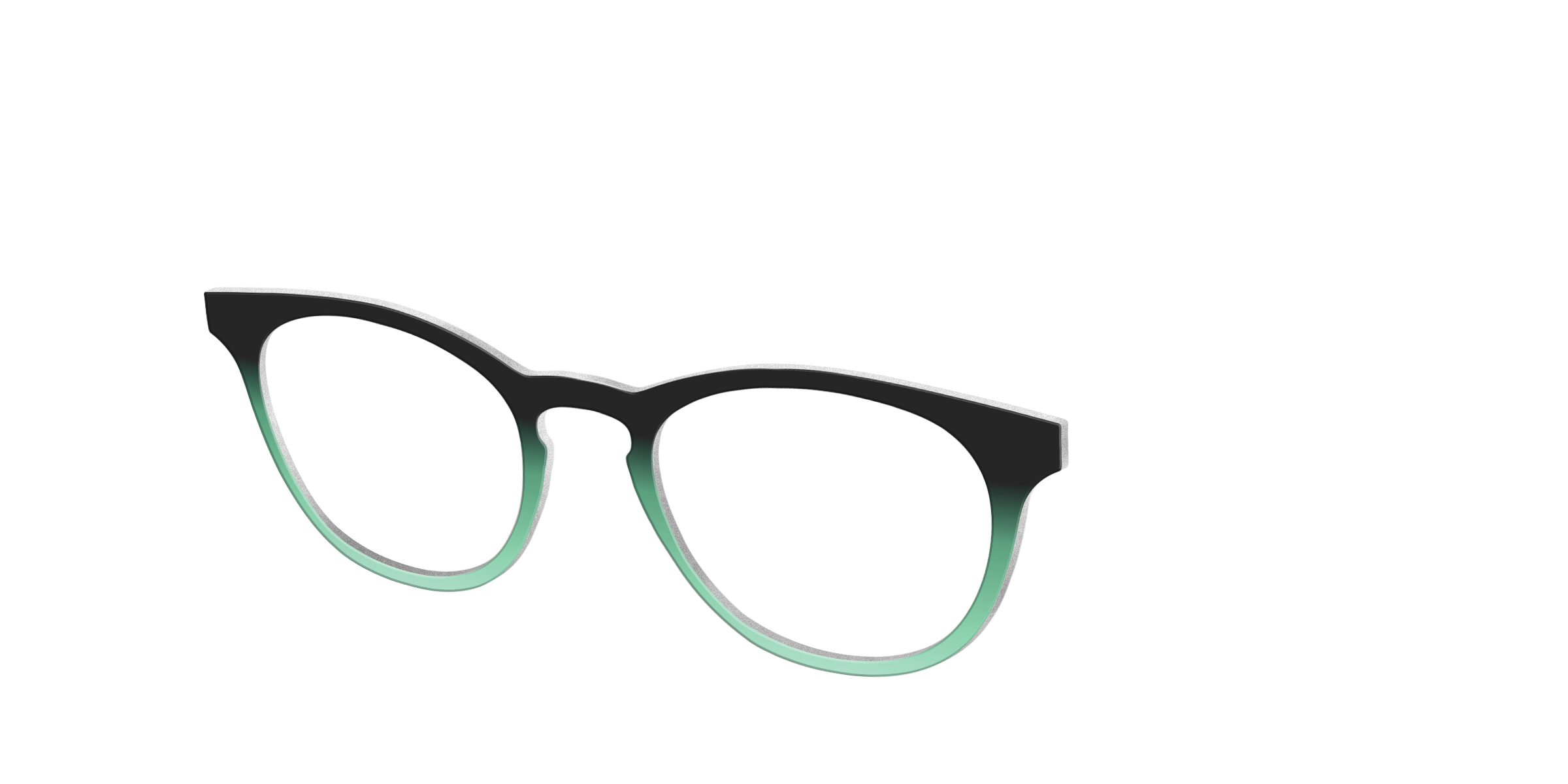 Pair Eyewear Solid Tops Black Spearmint Gradient top Serra