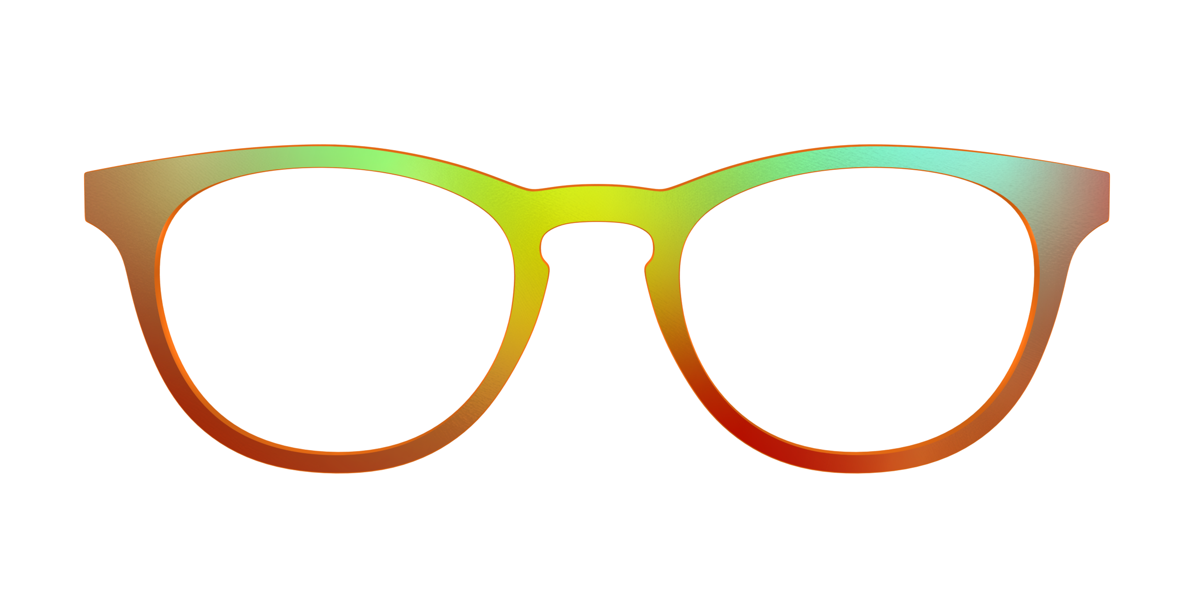 Pair Eyewear Solid Tops Apricot Ombre top magnetico arancione