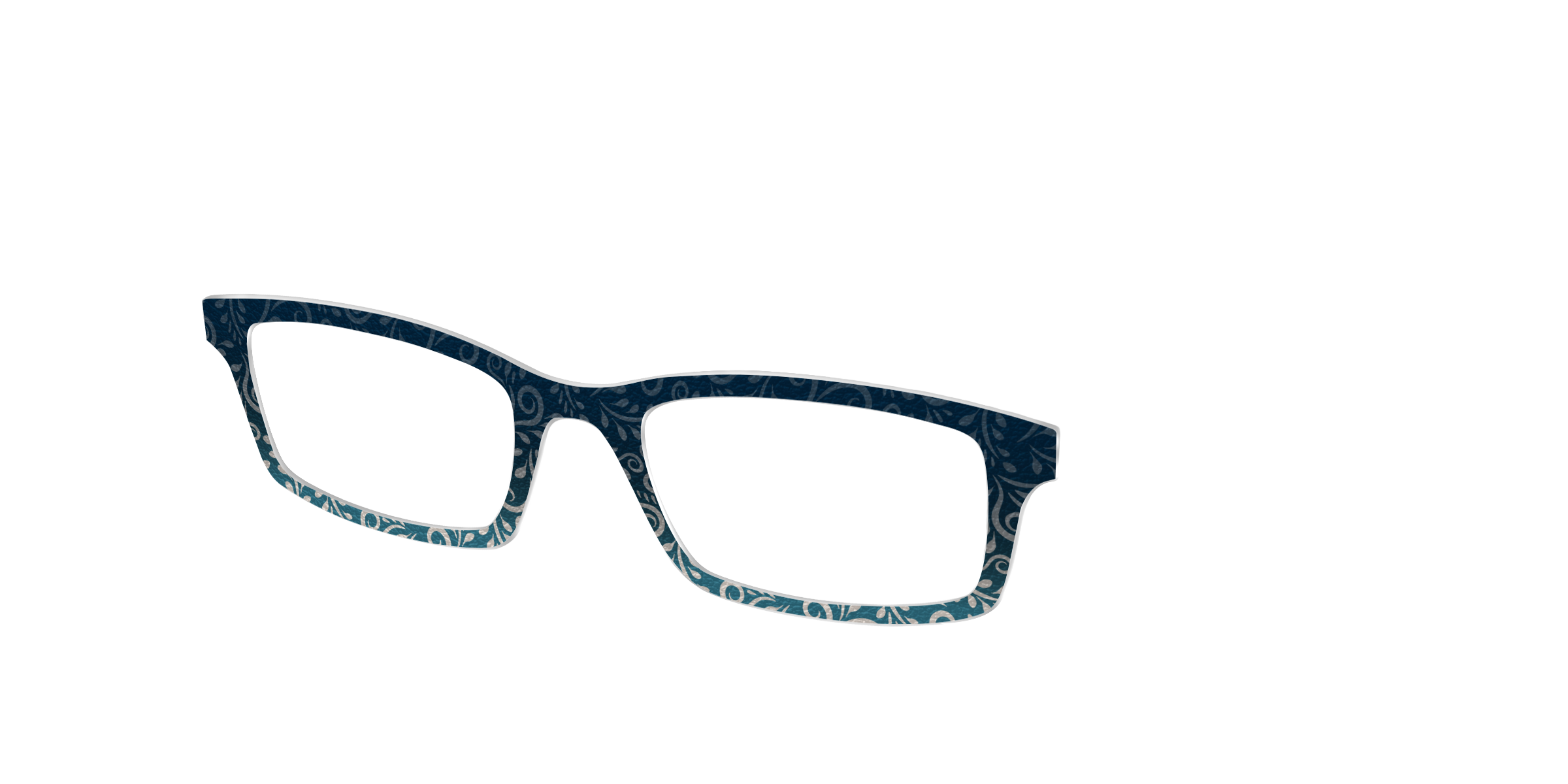 Pair Eyewear Leather Leafwork top magnetico Cedro