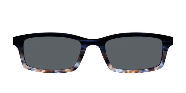 Pair Eyewear Sun Tops Polarized Blue Horn Tortoise clip sole