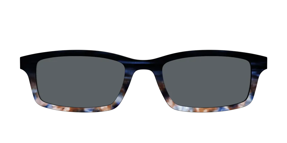 Pair Eyewear Sun Tops Polarized Blue Horn Tortoise clip sole