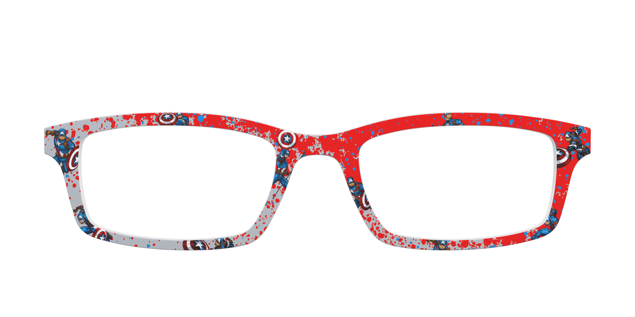 Pair Eyewear Collabs Captain America Splatter top per occhiali