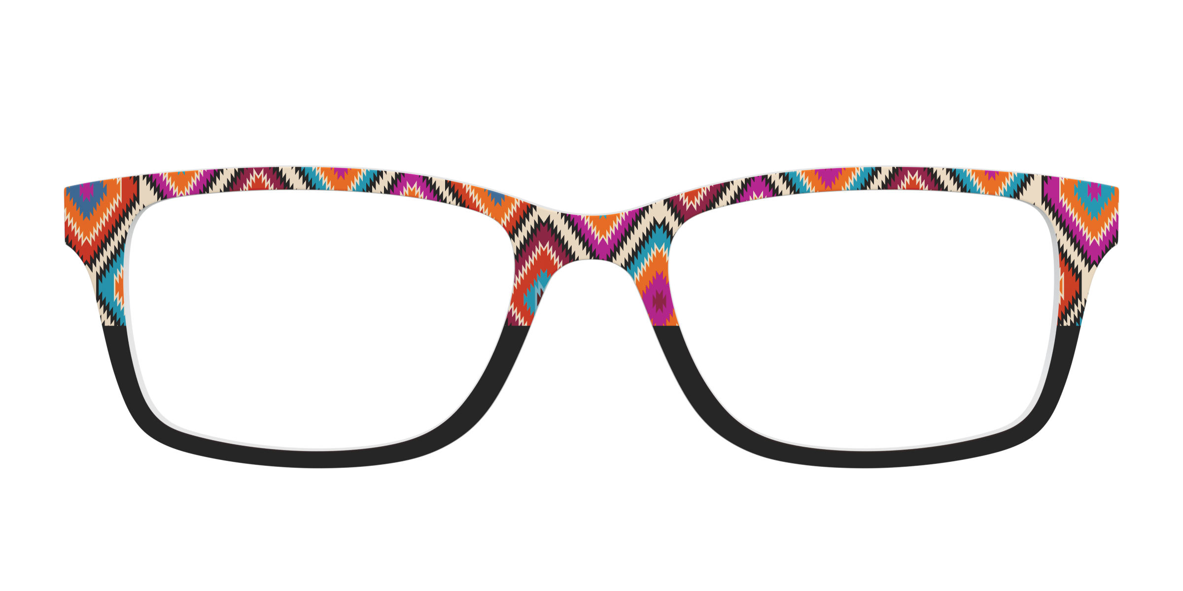 Pair Eyewear Collabs The Sarape Split top occhiali fantasia