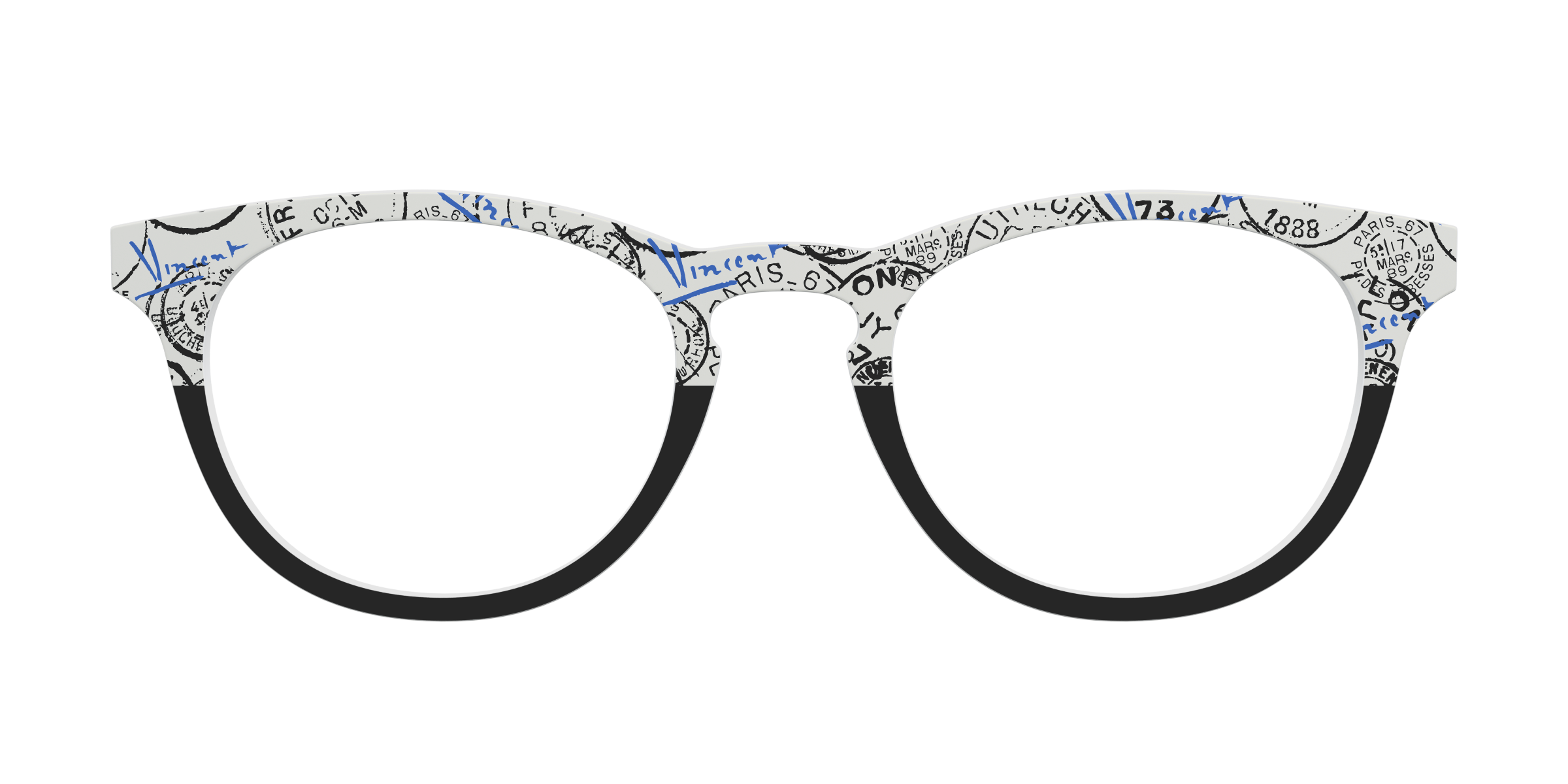 Pair Eyewear Collabs The Stamps Split top per occhiali