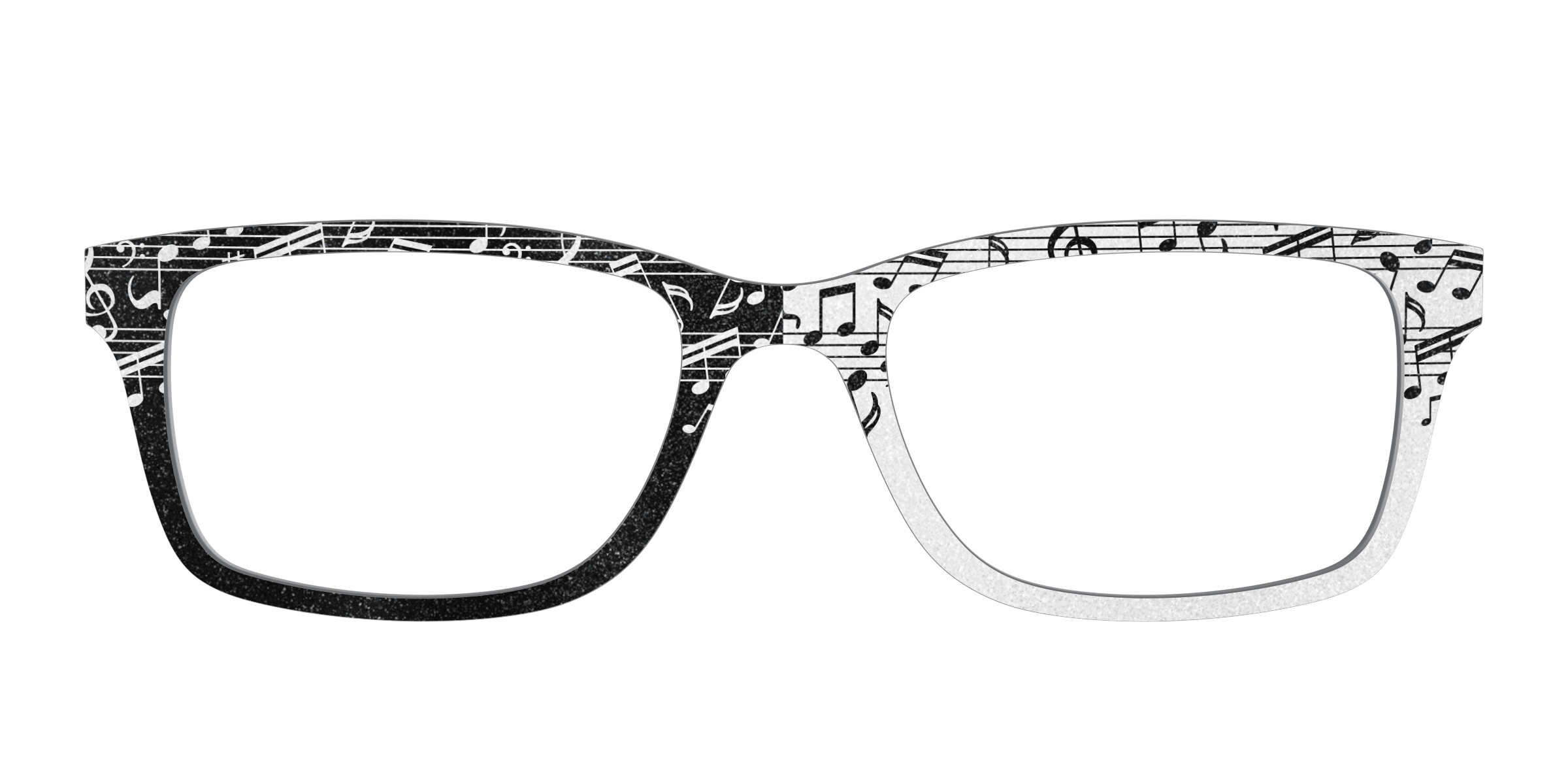 Pair Eyewear Design Tops Musical Shimmer Split top glitter