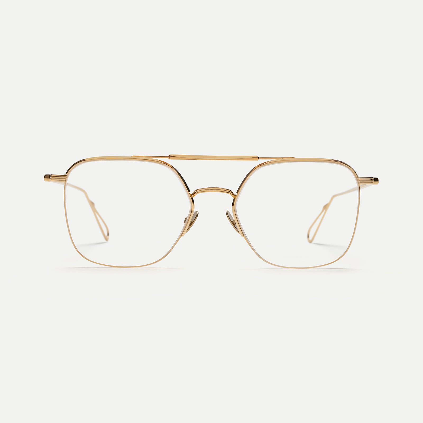 AHLEM Optical Louxor occhiali da vista Champagne metallo