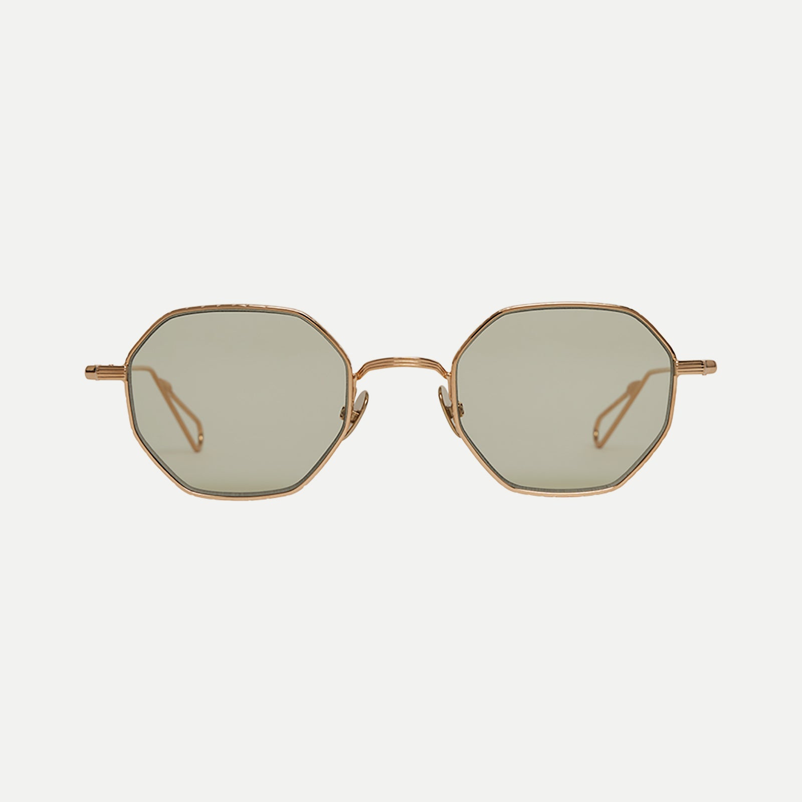 AHLEM Gaillon Occhiali da Sole Grey Gold / Ash Grey Rotondi