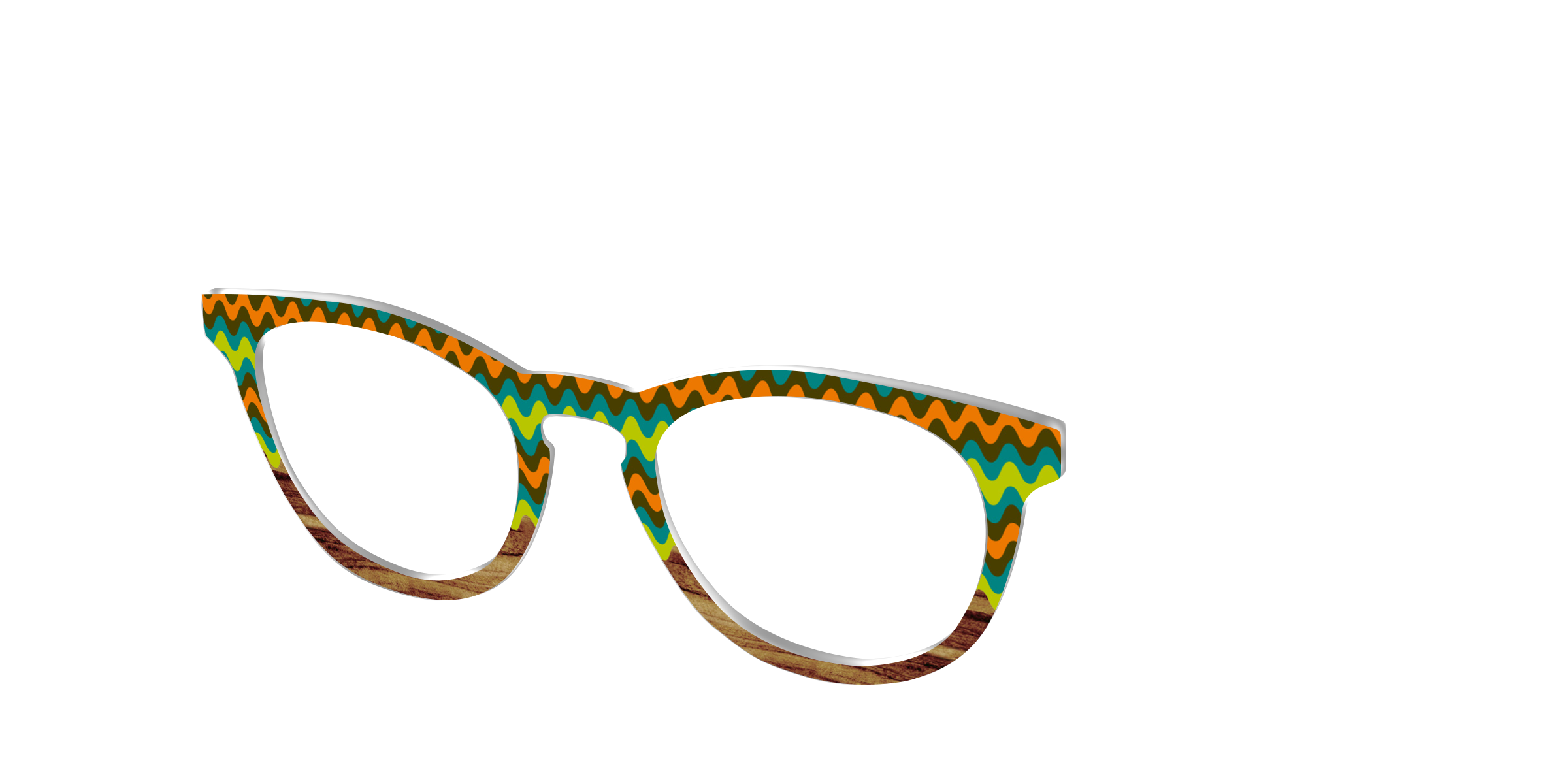 Pair Eyewear Design Tops The Woodgrain Waves top occhiali DE11