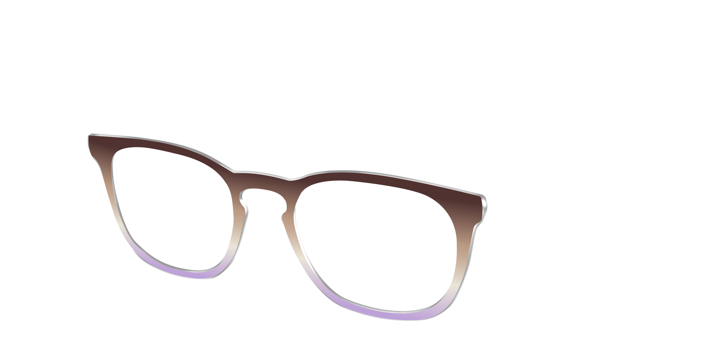 Pair Eyewear Design Tops HM04 top occhiali degradé mocha lilla