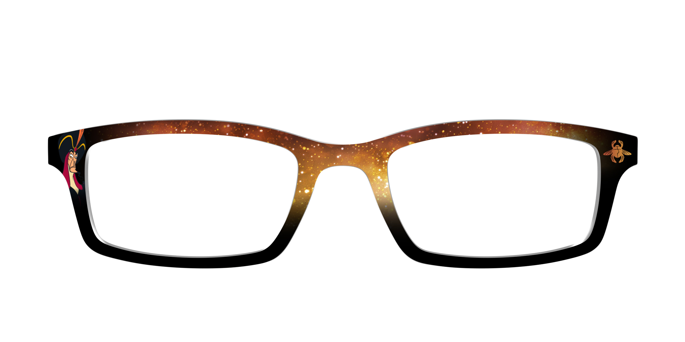 Pair Eyewear Collabs Jafar Golden Scarab top per occhiali oro