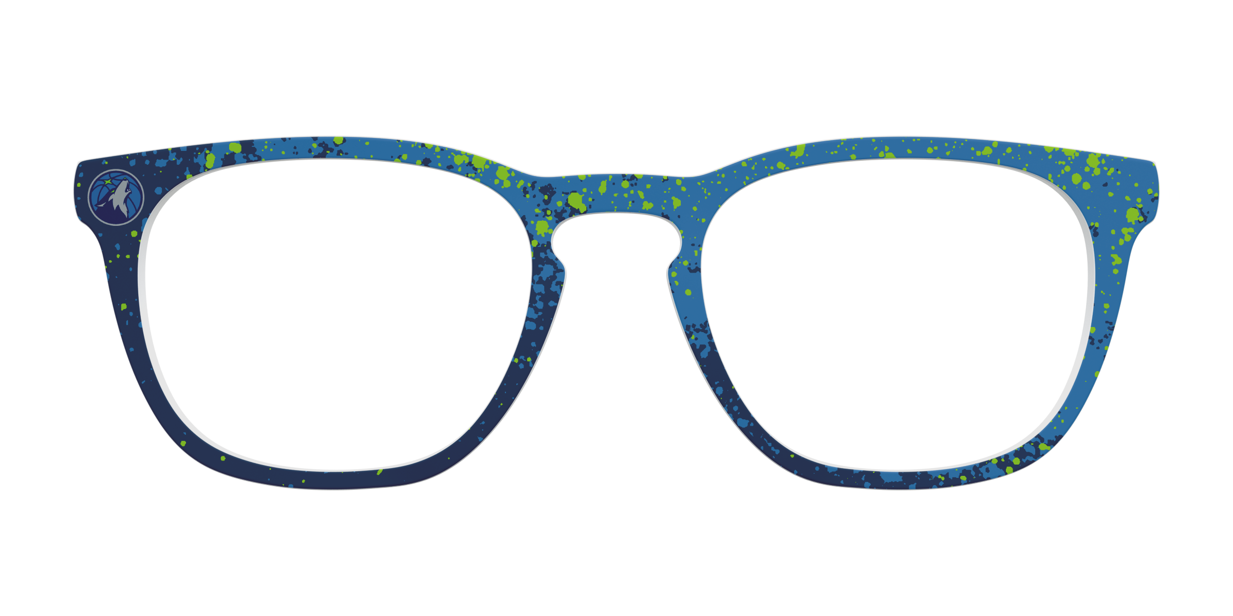 Pair Eyewear School Spirit Timberwolves Splatter top occhiali TW1