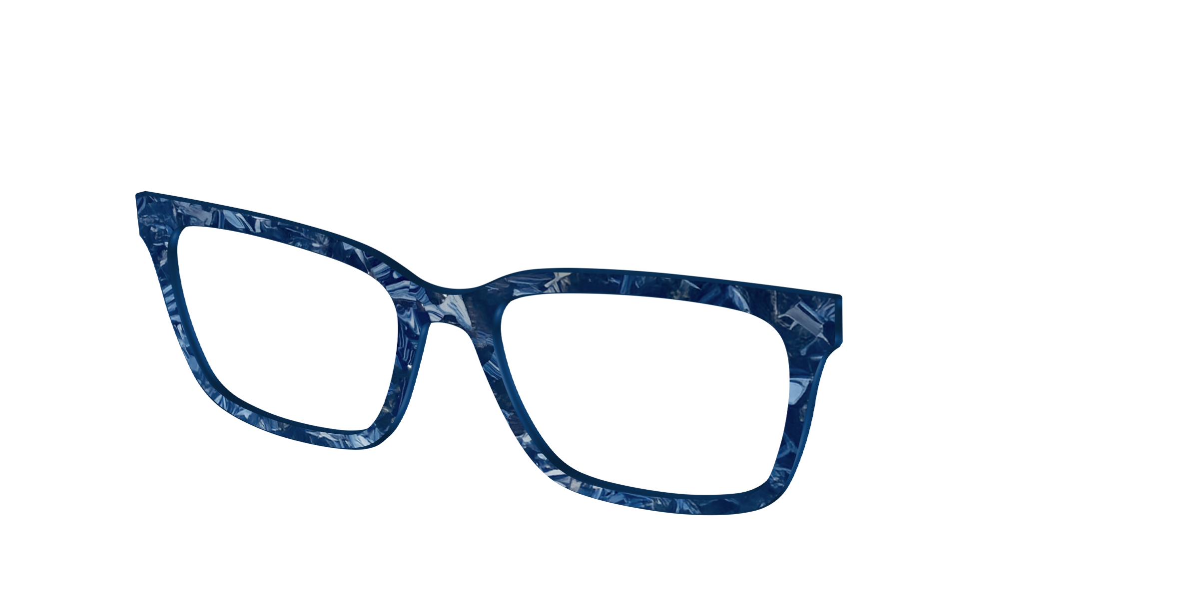 Pair Design Tops Deep Slate Pearl Marble top occhiali blu