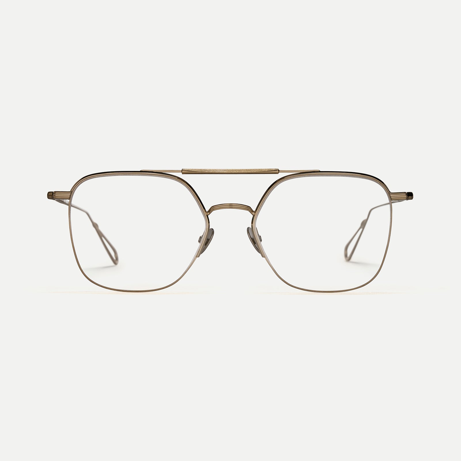 AHLEM Optical Louxor occhiali da vista Champagne metallo