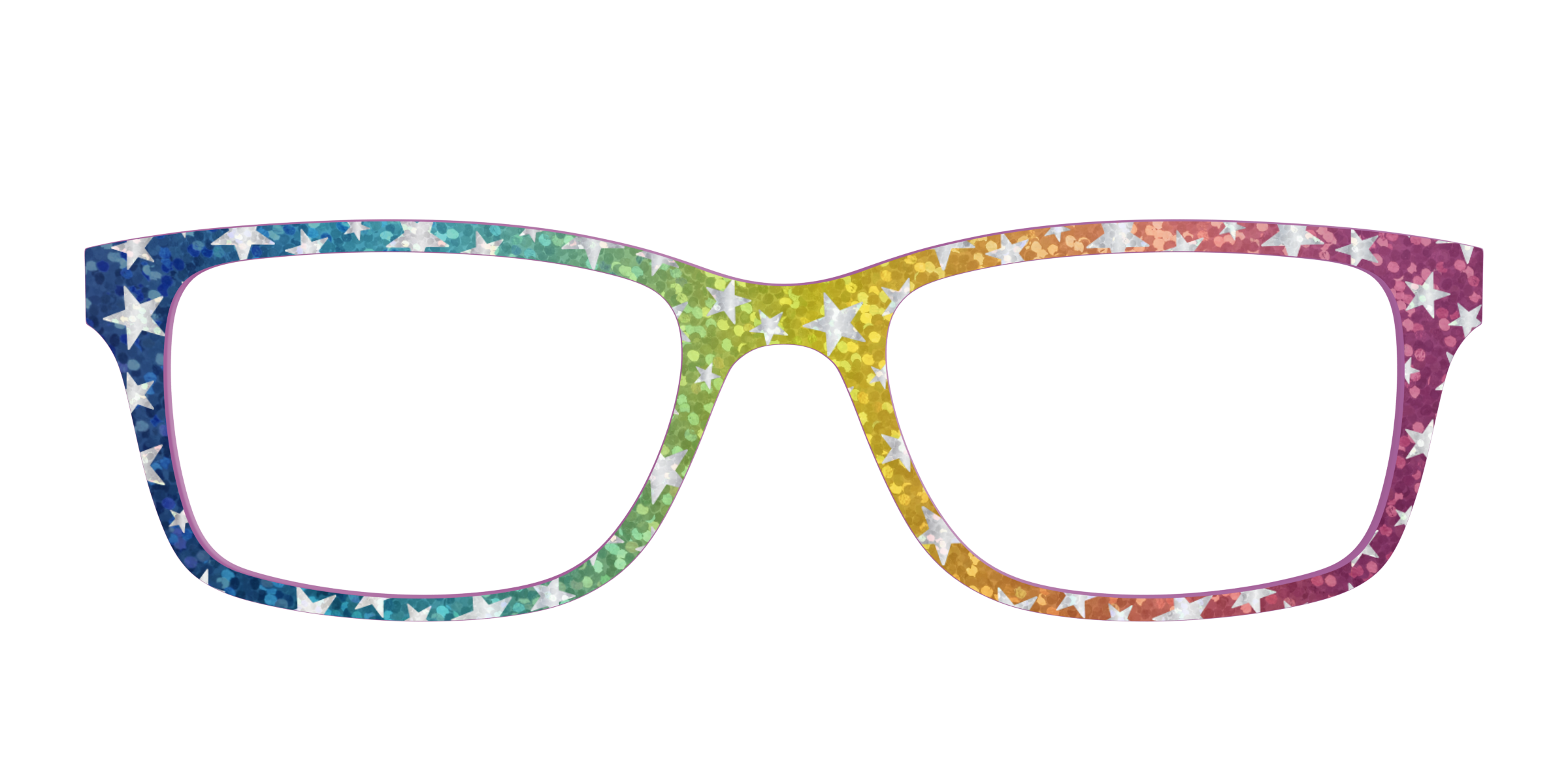 Pair Eyewear School Spirit Iridescent Rainbow Stars frontalino stelle