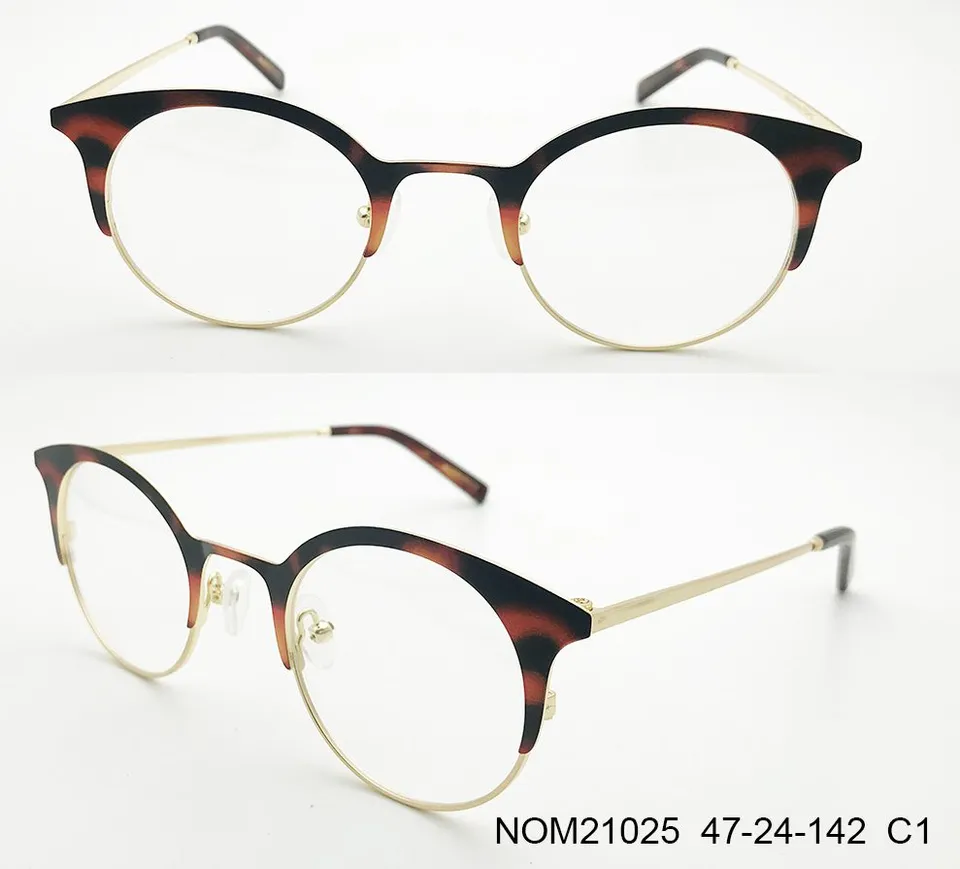 Ouyuan NOM21025 occhiali da vista acciaio unisex 47-24-142