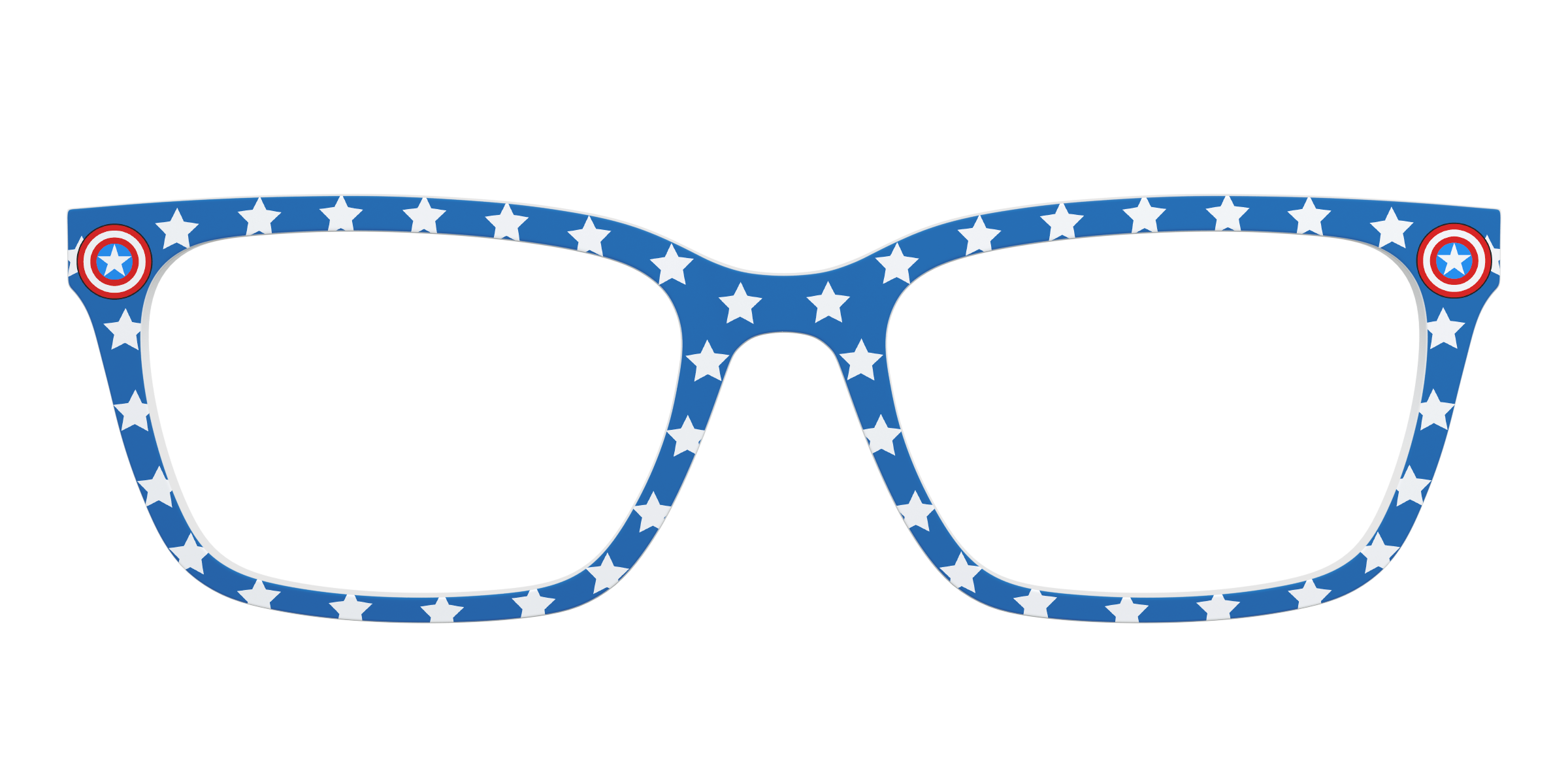 Pair Eyewear Collabs The Captain America Stars top occhiali