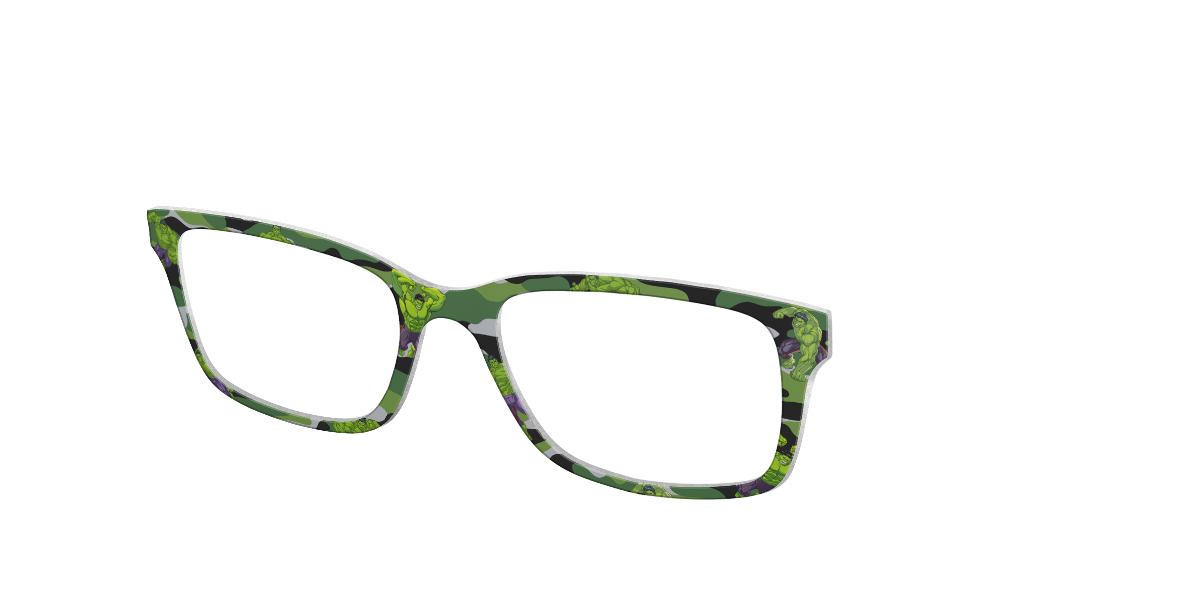 Pair Eyewear Collabs Hulk Camo top per occhiali verde mimetico