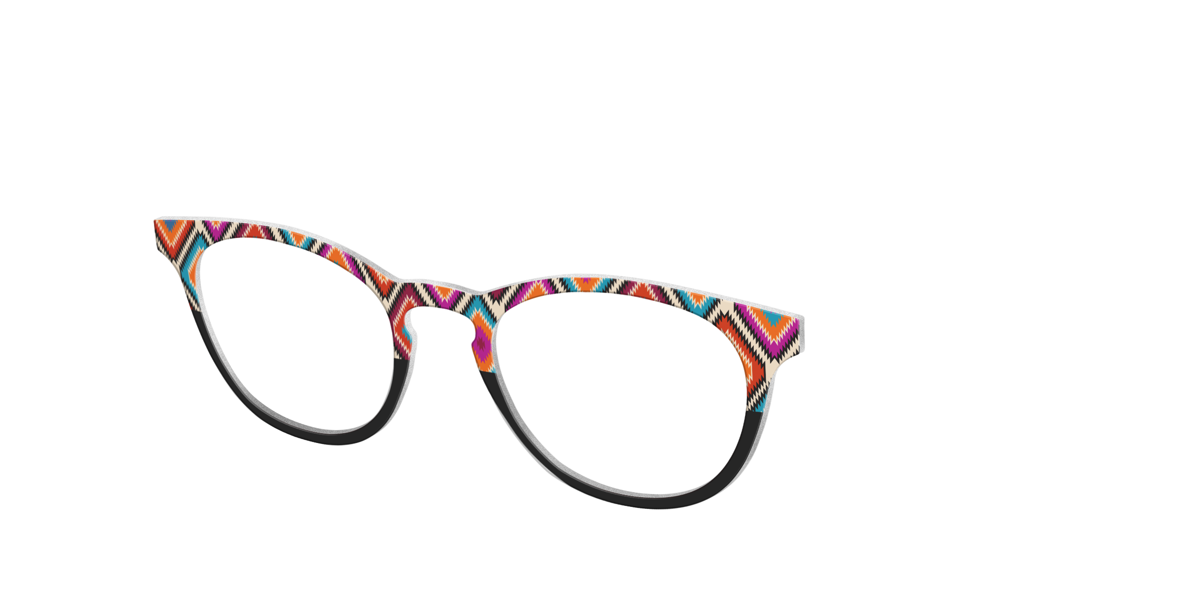 Pair Eyewear Collabs The Sarape Split top occhiali fantasia