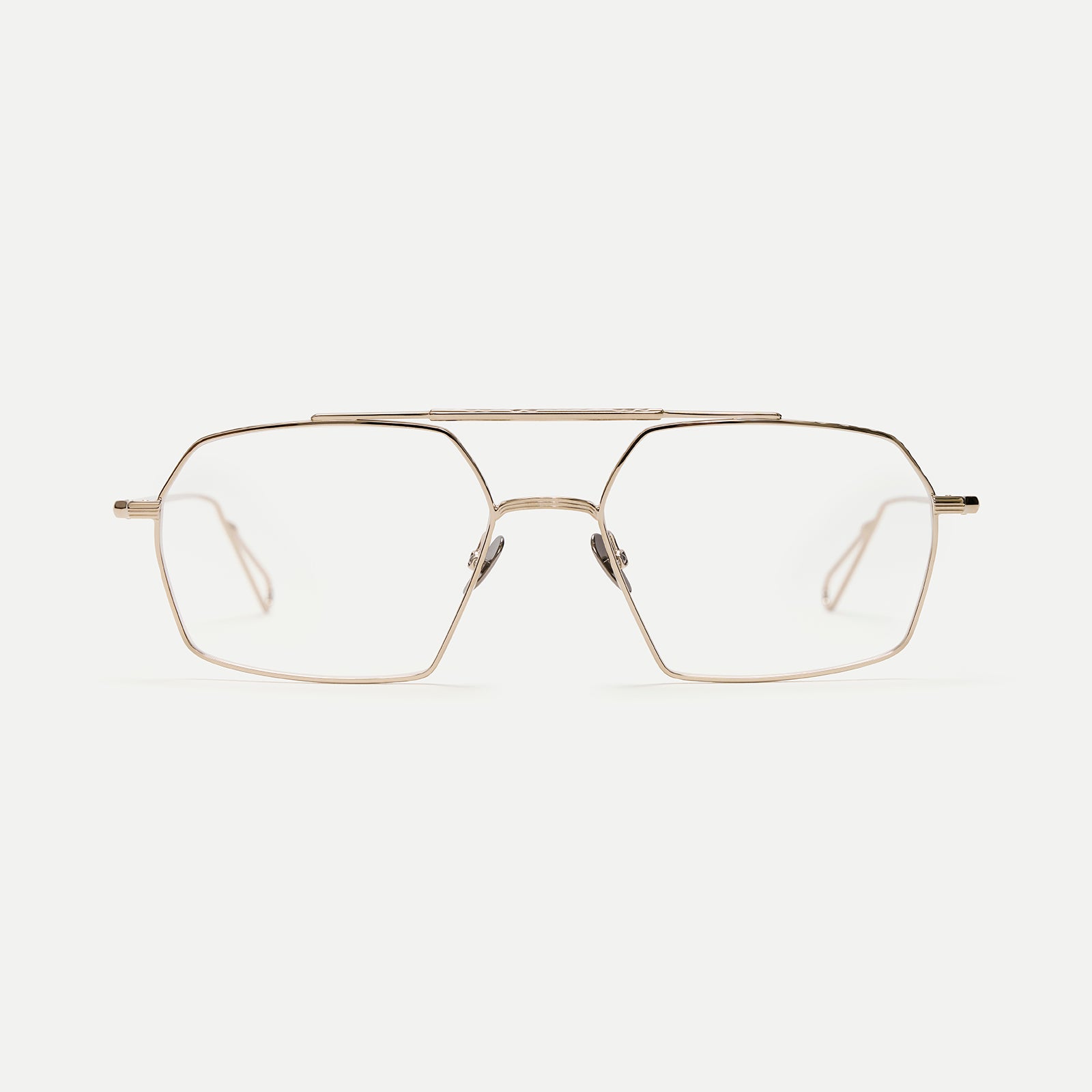 AHLEM Haussmann occhiali da vista ruthenium aviatore metallo
