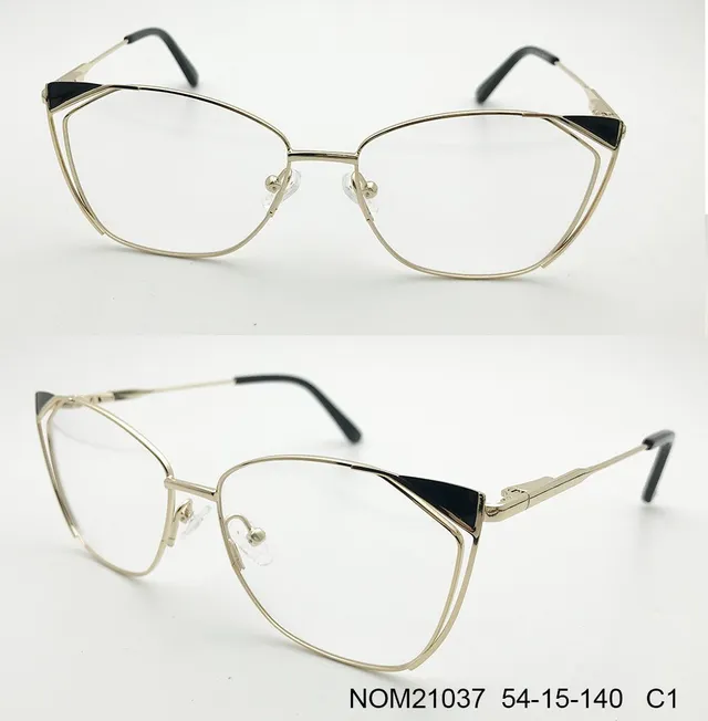 Ouyuan Glasses Frames NOM21037 montatura vista donna acciaio