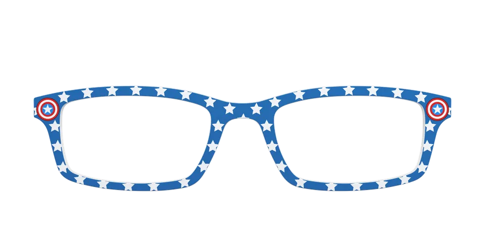 Pair Eyewear Collabs The Captain America Stars top occhiali