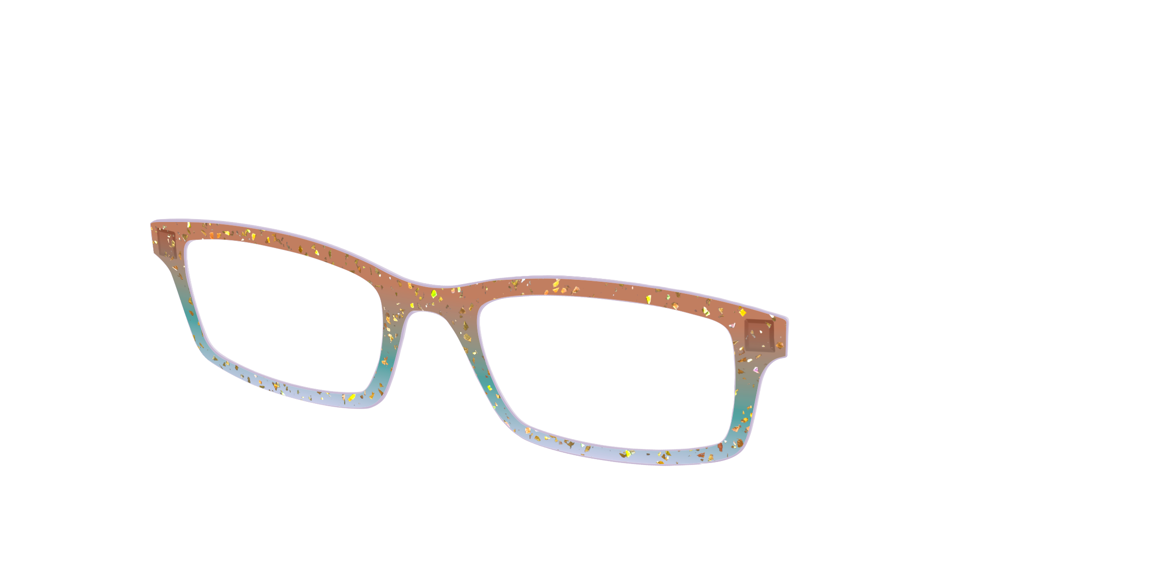 Pair Eyewear Design Autumnal Gradient Crystal top occhiali oro