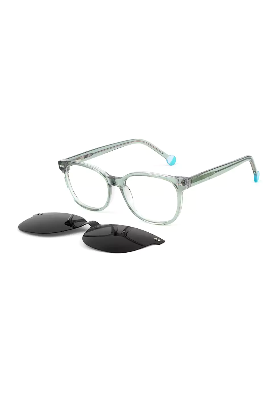 Ouyuan Clip Ons 005618 clip on bambina grigio nero polarizzato
