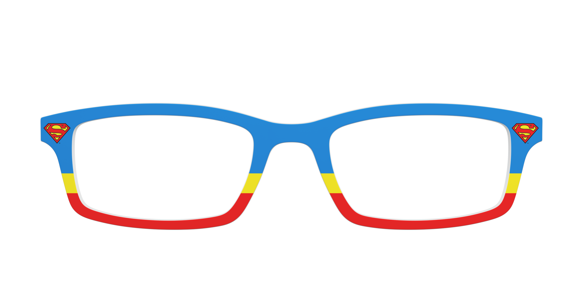 Pair Eyewear Collabs The Superman Suit Top Blu Rosso