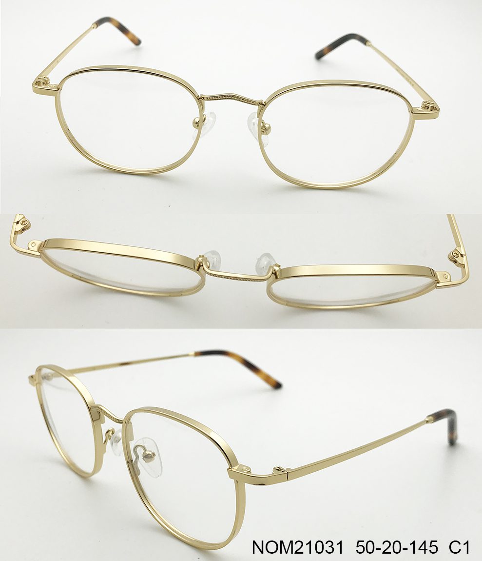 Ouyuan Glasses Frames NOM21031 montatura vista unisex acciaio