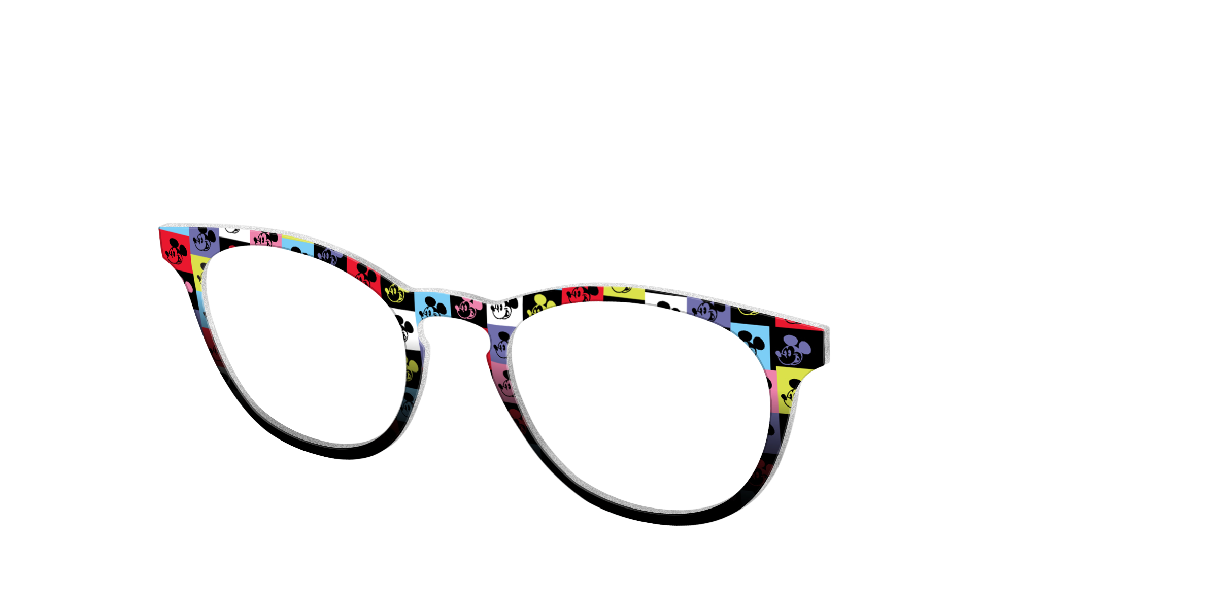 Pair Eyewear Collabs Mickey Check top magnetico a quadri