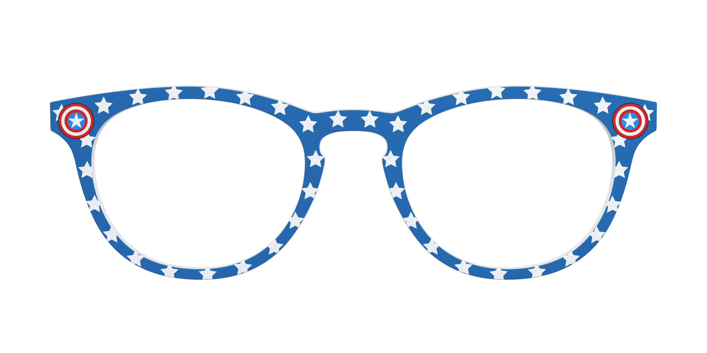 Pair Eyewear Collabs The Captain America Stars top occhiali