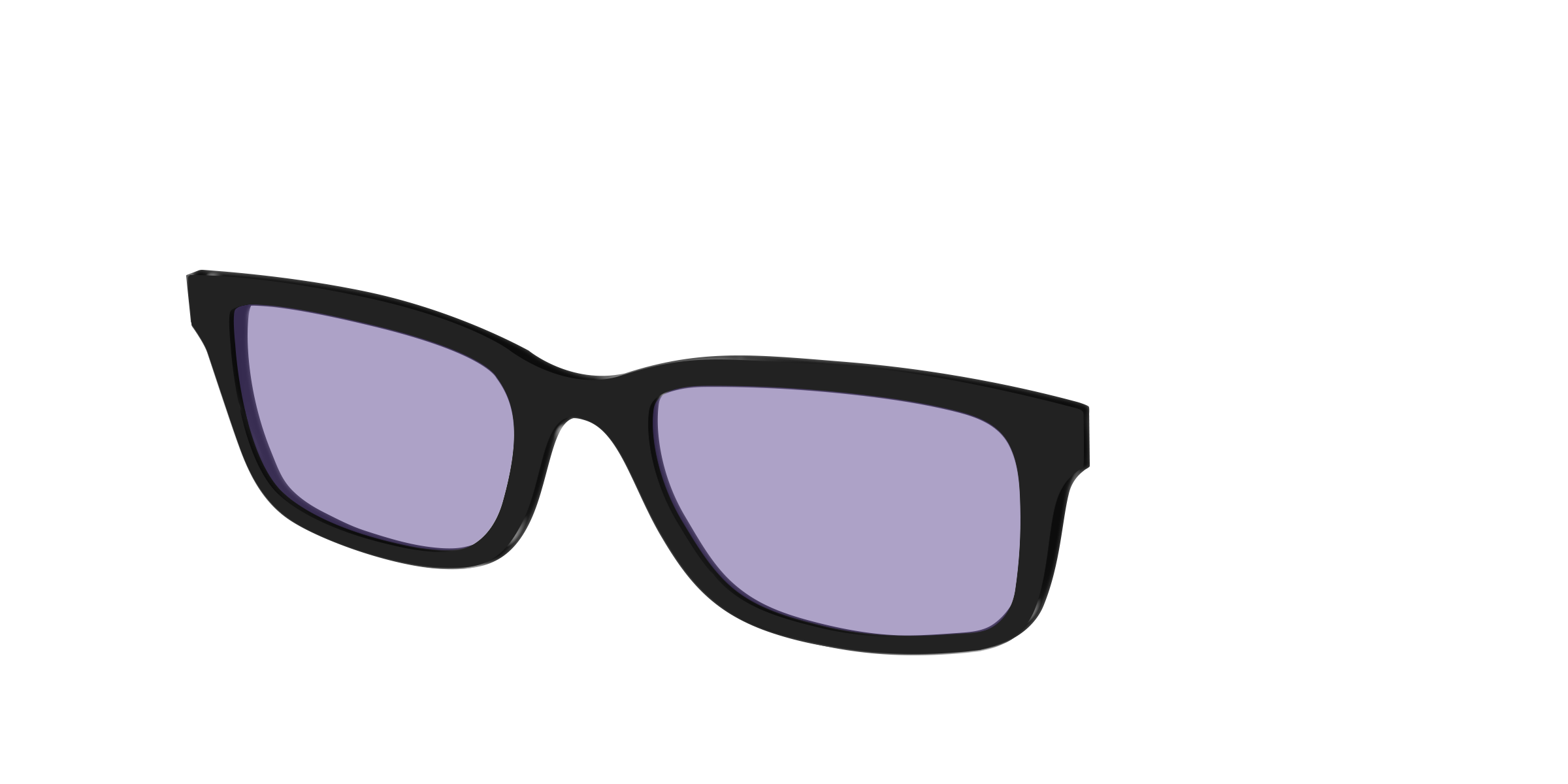 Pair Eyewear Design Black Celestial Purple top sole Serra viola