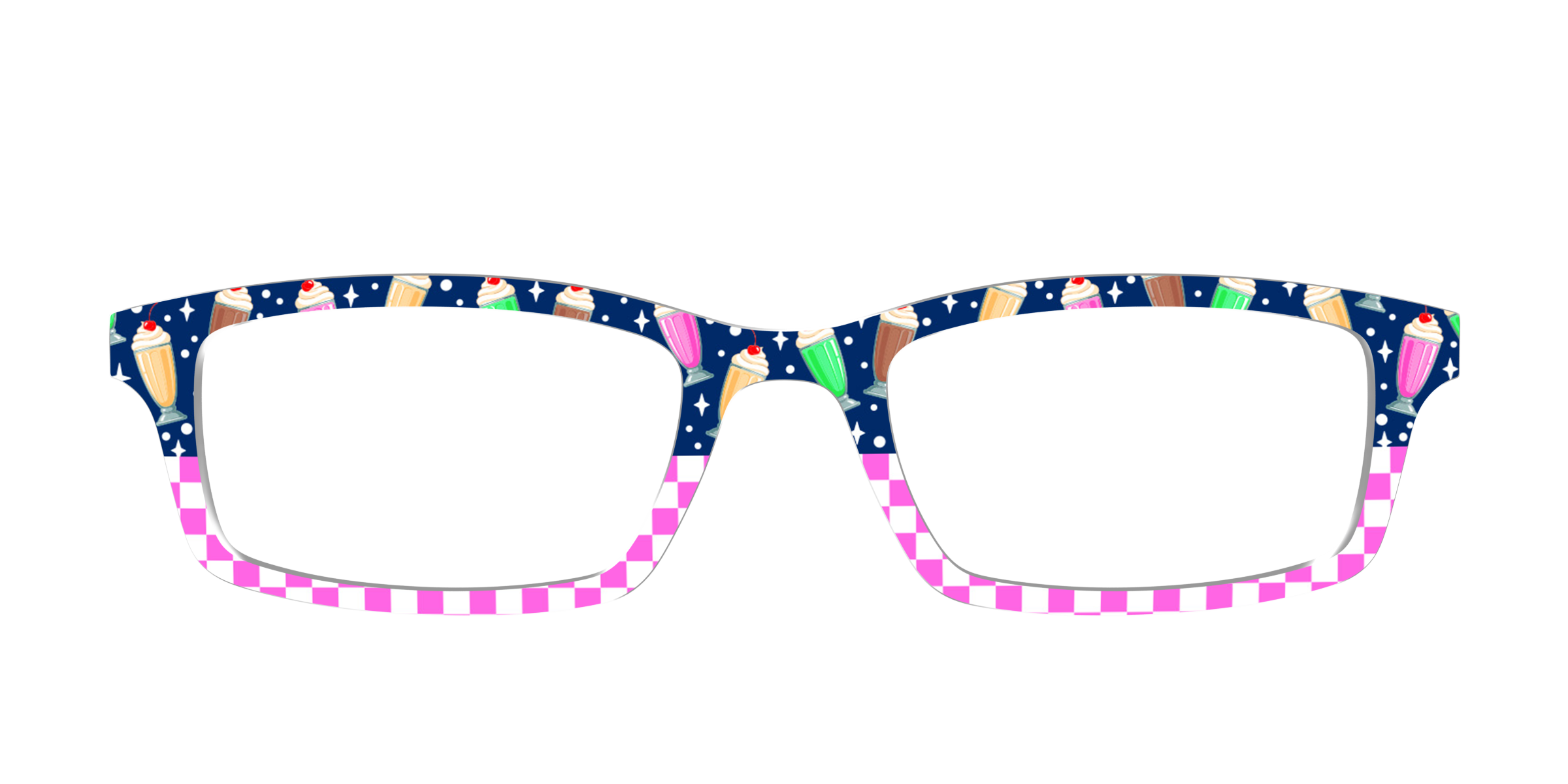Pair Eyewear Design Tops Ice Cream Social Split top rosa