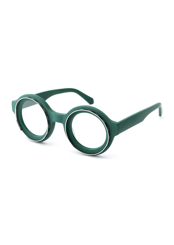 Ouyuan OYMB1494A montatura occhiali vista tonda acetato nera