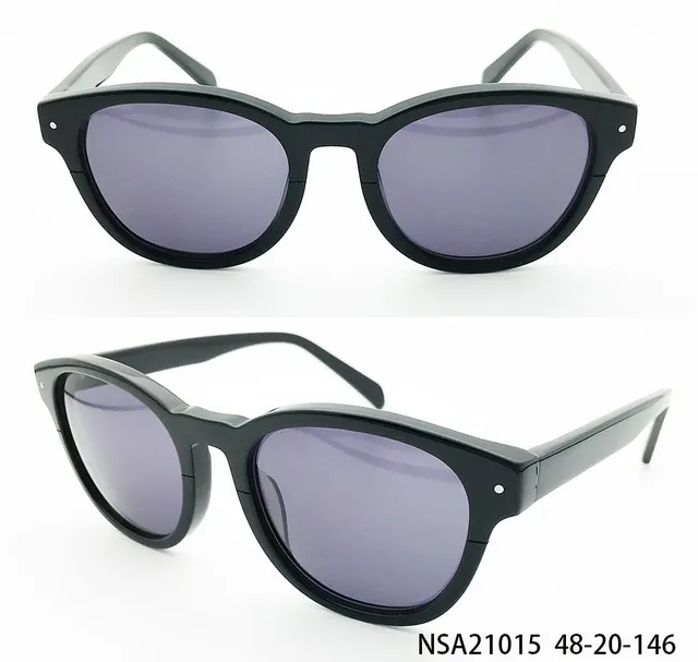 Ouyuan NSA21015 occhiali da sole unisex acetato
