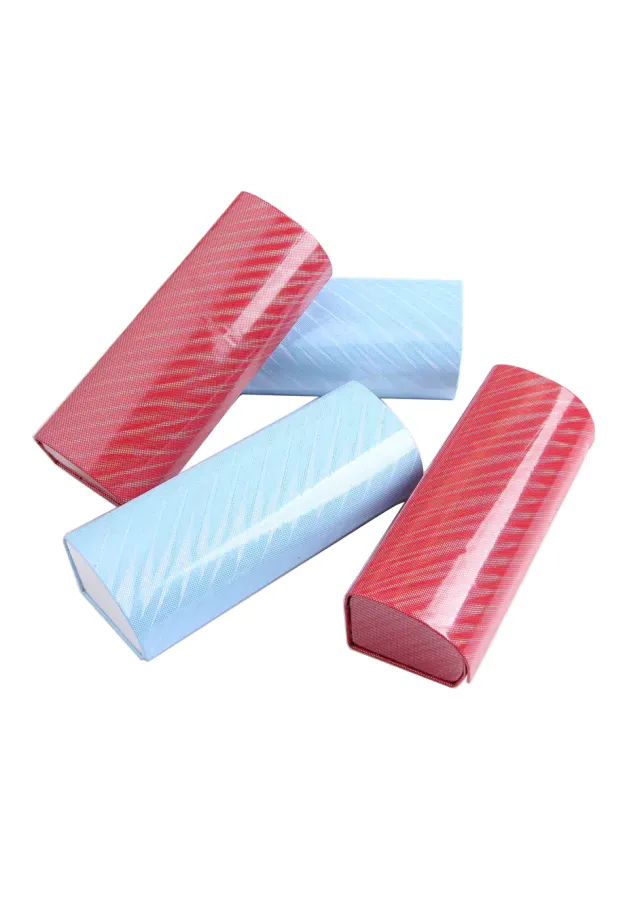 Ouyuan Accessories GC0022 astuccio occhiali pois azzurro rigido