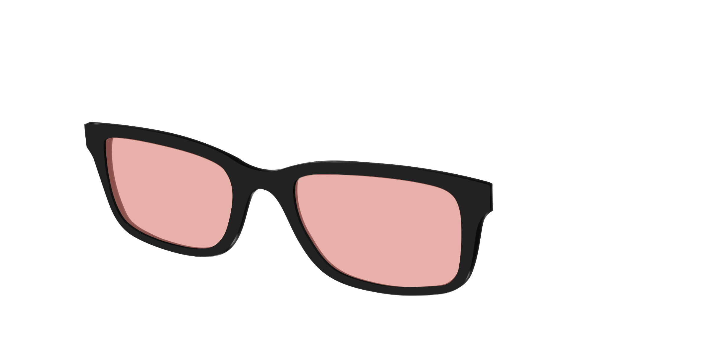Pair Eyewear Design Tops Black Coral Pink top magnetico sole