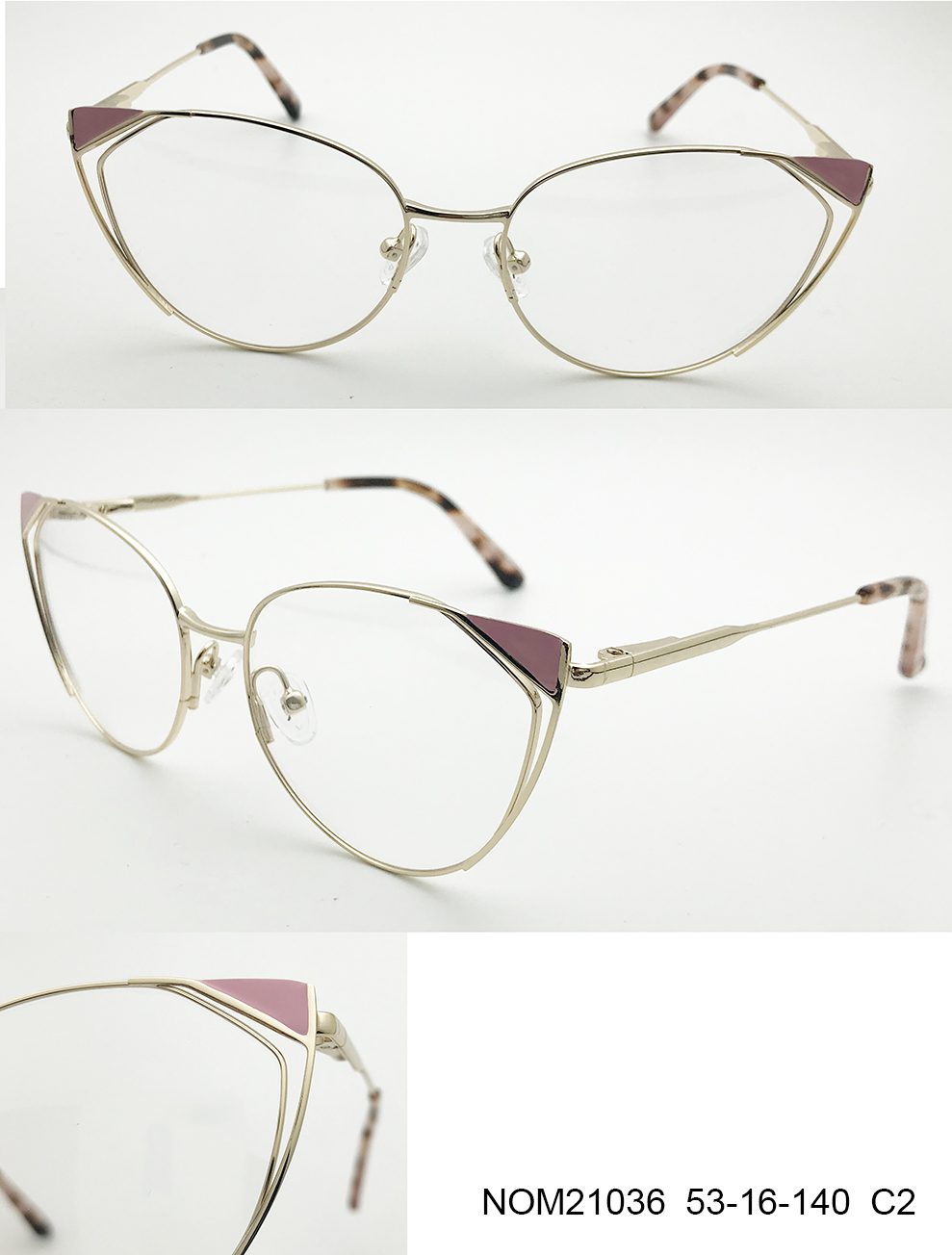 Ouyuan NOM21036 montatura donna acciaio leggera classica