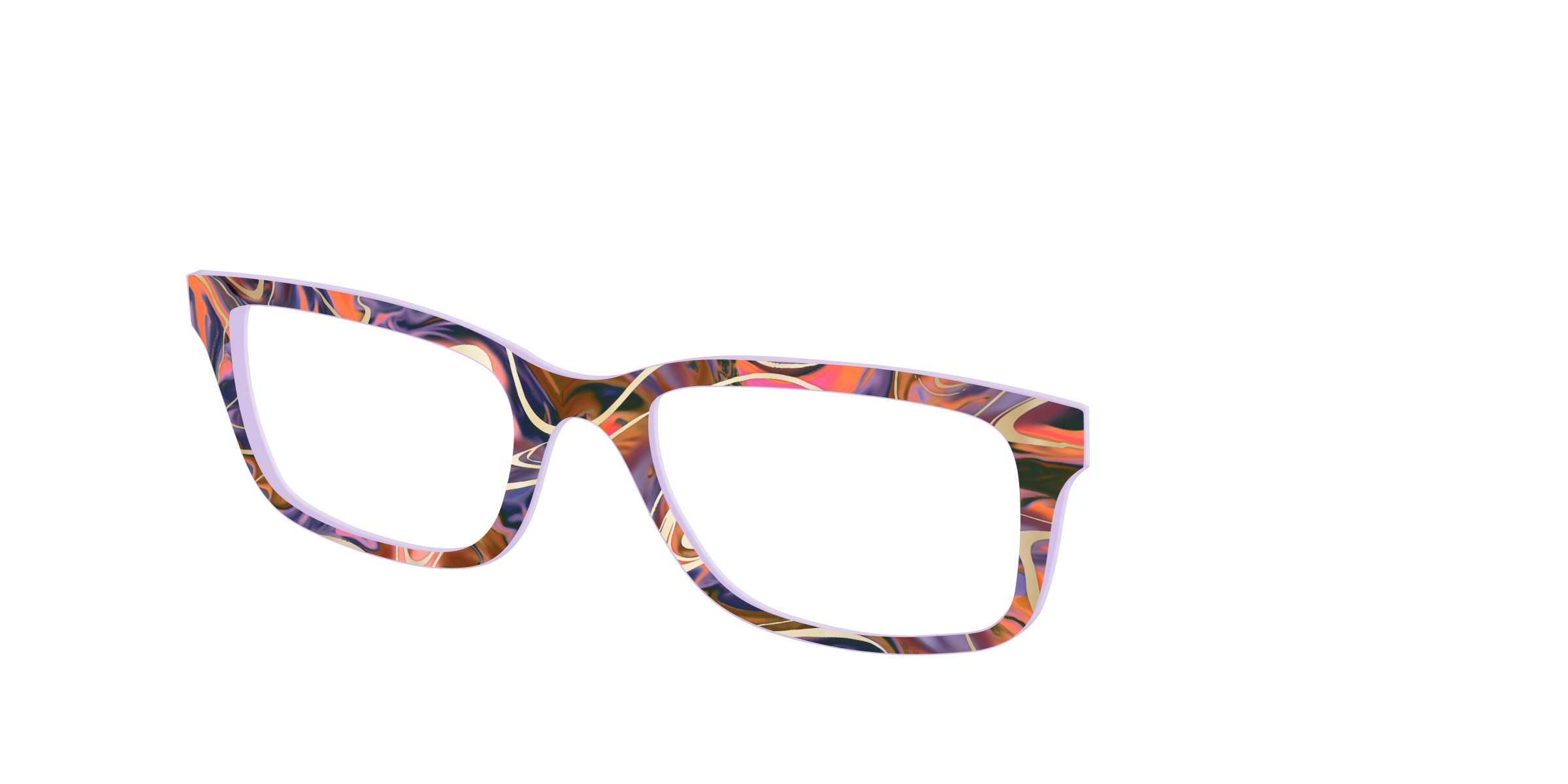Pair Eyewear Design Tops Potion Marble Gold top per occhiali