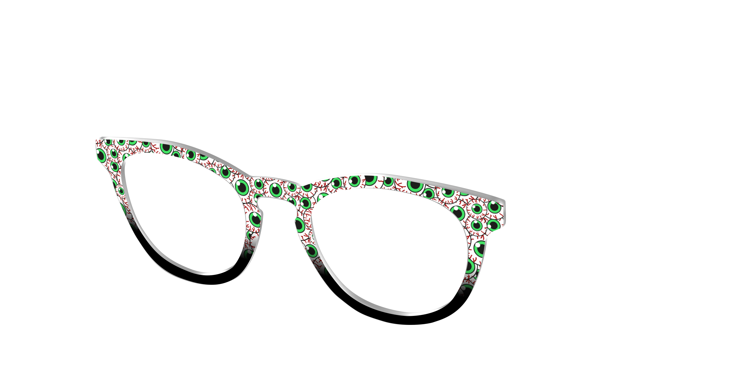 Pair Eyewear Design Tops Occult Eyes top nero HW124