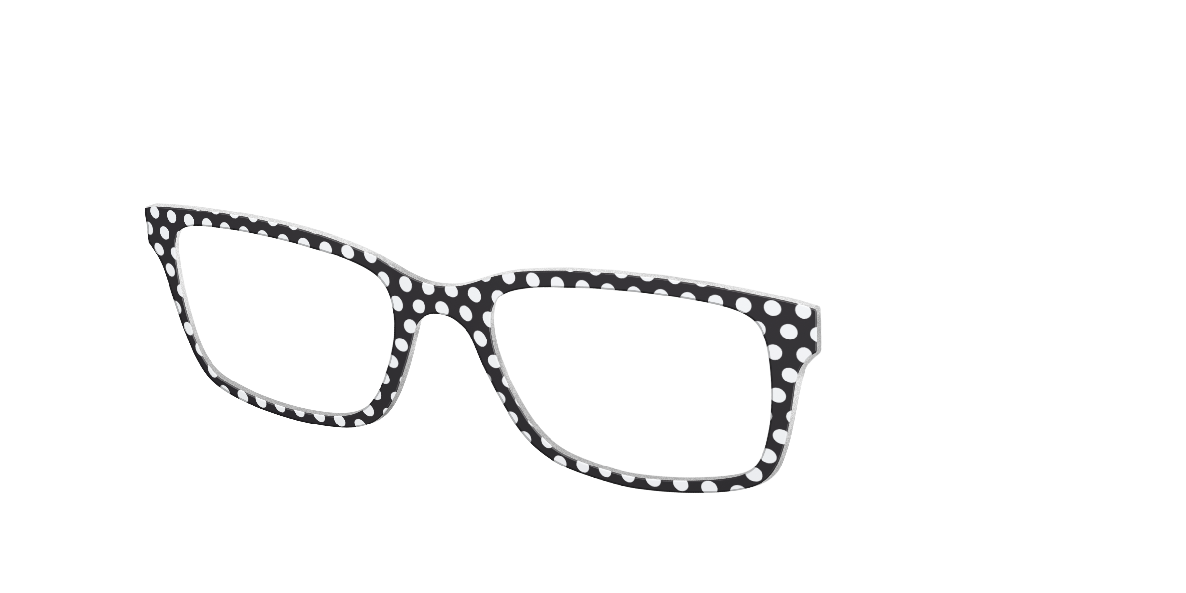 Pair Eyewear Solid Tops Black Polka Dots top nero pois S16