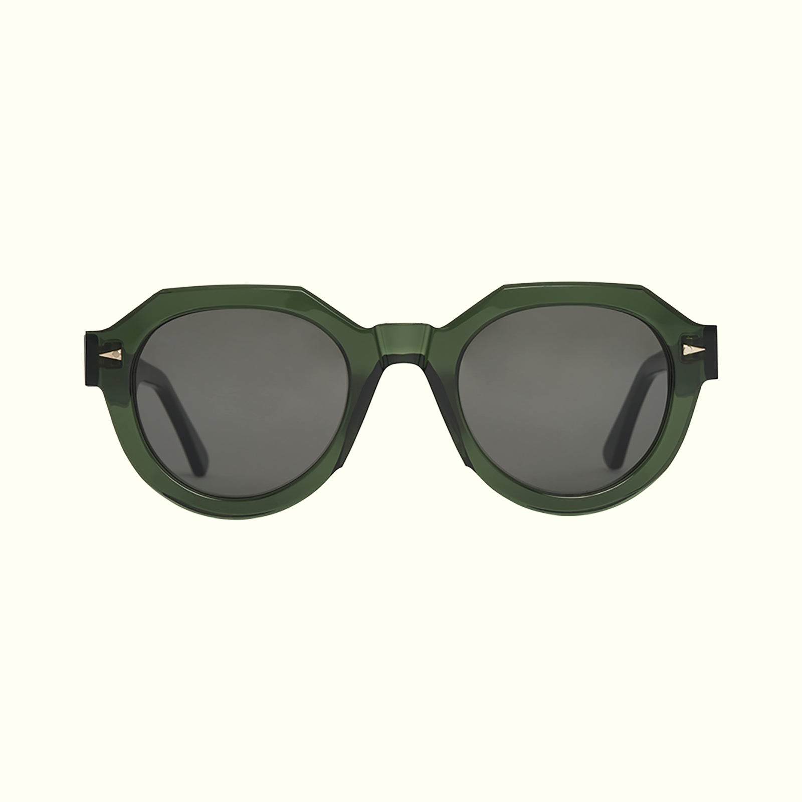 AHLEM Marcadet occhiali da sole Dark Green oversize