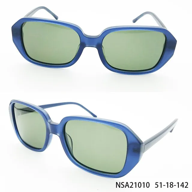 Ouyuan NSA21010 occhiali da sole unisex blu polarizzato