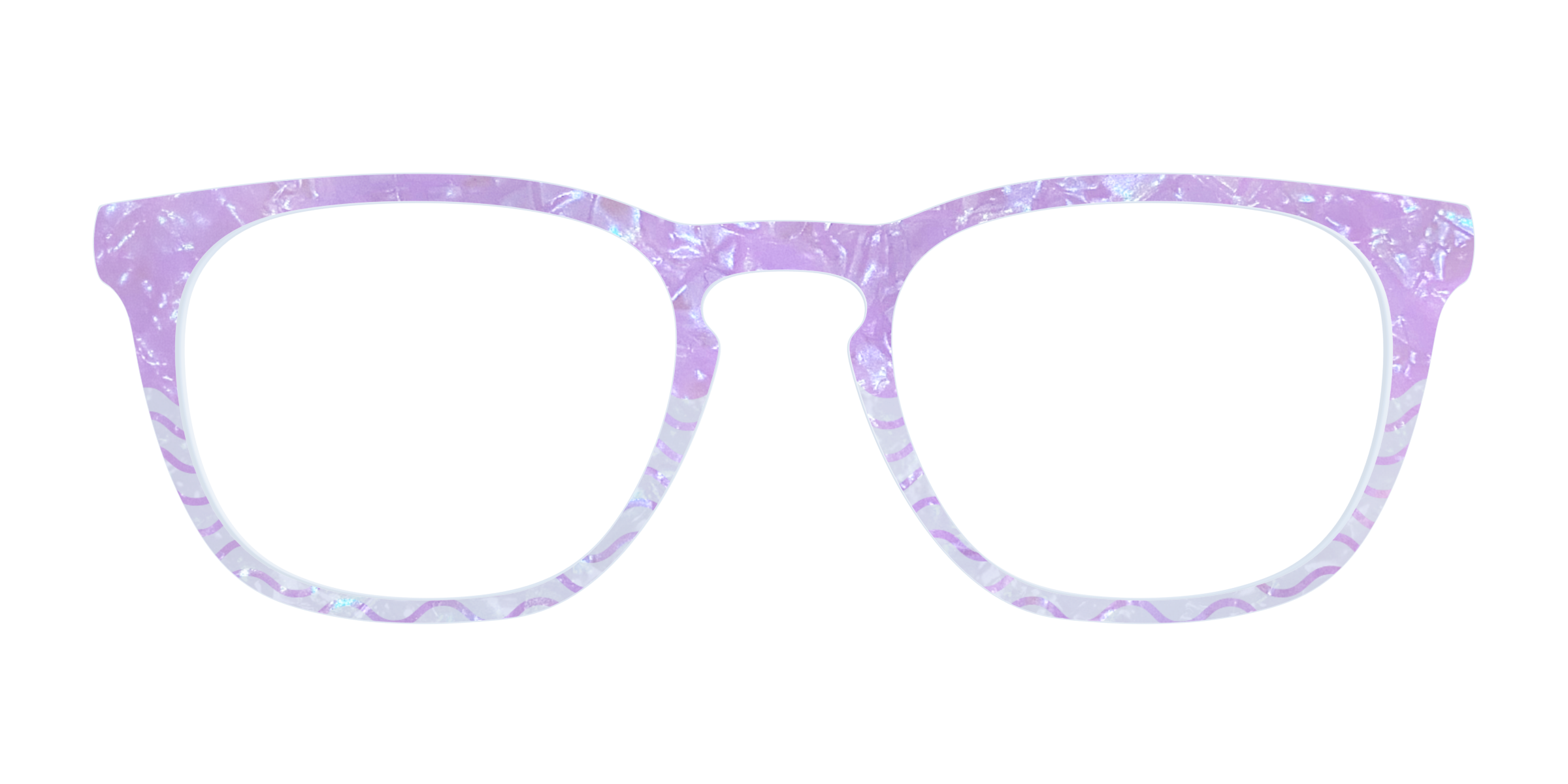 Pair Eyewear Design Tops Wavy Pearl Crystal Split topper Cedro